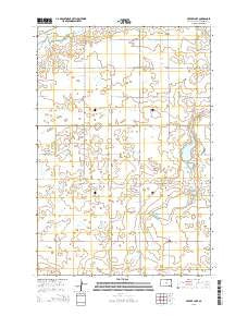 Mutske Lake South Dakota Current topographic map, 1:24000 scale, 7.5 X 7.5 Minute, Year 2015