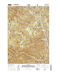 Nahant South Dakota Current topographic map, 1:24000 scale, 7.5 X 7.5 Minute, Year 2015