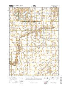 Ness Chain Lakes South Dakota Current topographic map, 1:24000 scale, 7.5 X 7.5 Minute, Year 2015