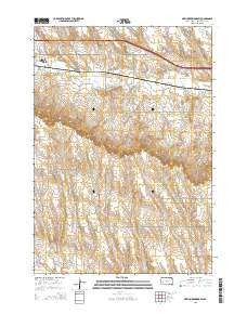 New Underwood SW South Dakota Current topographic map, 1:24000 scale, 7.5 X 7.5 Minute, Year 2015