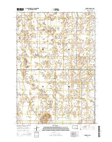 Newark South Dakota Current topographic map, 1:24000 scale, 7.5 X 7.5 Minute, Year 2015