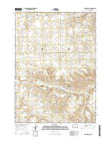 Nielson Ranch South Dakota Current topographic map, 1:24000 scale, 7.5 X 7.5 Minute, Year 2015