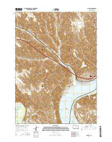 Oacoma South Dakota Current topographic map, 1:24000 scale, 7.5 X 7.5 Minute, Year 2015
