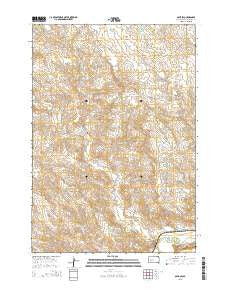 Oahe SW South Dakota Current topographic map, 1:24000 scale, 7.5 X 7.5 Minute, Year 2015