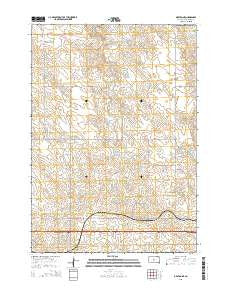 Okaton NE South Dakota Current topographic map, 1:24000 scale, 7.5 X 7.5 Minute, Year 2015