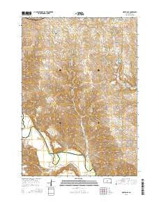 Okaton SE South Dakota Current topographic map, 1:24000 scale, 7.5 X 7.5 Minute, Year 2015