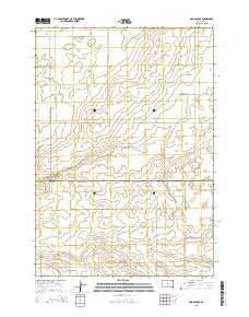 Okobojo SE South Dakota Current topographic map, 1:24000 scale, 7.5 X 7.5 Minute, Year 2015