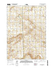 Old Stickney Lake South Dakota Current topographic map, 1:24000 scale, 7.5 X 7.5 Minute, Year 2015