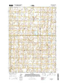 Oldham South Dakota Current topographic map, 1:24000 scale, 7.5 X 7.5 Minute, Year 2015