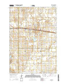 Ortley South Dakota Current topographic map, 1:24000 scale, 7.5 X 7.5 Minute, Year 2015