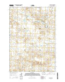 Owen Lake South Dakota Current topographic map, 1:24000 scale, 7.5 X 7.5 Minute, Year 2015