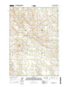 Owl Butte South Dakota Current topographic map, 1:24000 scale, 7.5 X 7.5 Minute, Year 2015