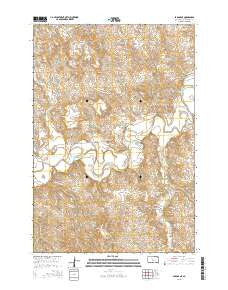 Parade NE South Dakota Current topographic map, 1:24000 scale, 7.5 X 7.5 Minute, Year 2015