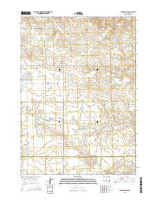 Parmelee NE South Dakota Current topographic map, 1:24000 scale, 7.5 X 7.5 Minute, Year 2015