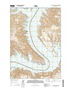 Patch Skin Buttes SE South Dakota Current topographic map, 1:24000 scale, 7.5 X 7.5 Minute, Year 2015