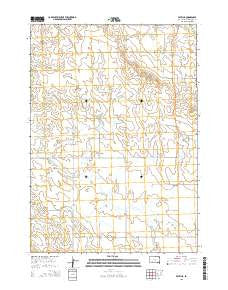 Patricia South Dakota Current topographic map, 1:24000 scale, 7.5 X 7.5 Minute, Year 2015