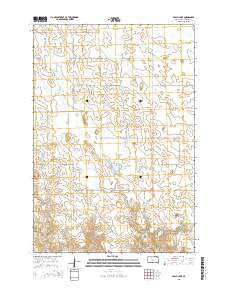 Peach Lake South Dakota Current topographic map, 1:24000 scale, 7.5 X 7.5 Minute, Year 2015
