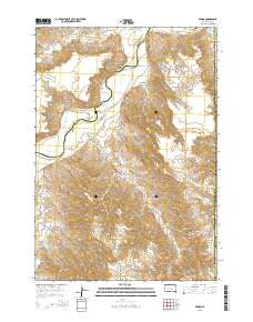 Pedro South Dakota Current topographic map, 1:24000 scale, 7.5 X 7.5 Minute, Year 2015