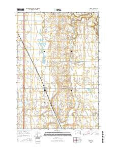 Peever South Dakota Current topographic map, 1:24000 scale, 7.5 X 7.5 Minute, Year 2015