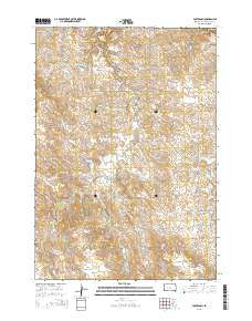 Post Ranch South Dakota Current topographic map, 1:24000 scale, 7.5 X 7.5 Minute, Year 2015