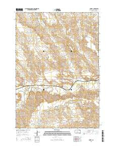 Powell South Dakota Current topographic map, 1:24000 scale, 7.5 X 7.5 Minute, Year 2015
