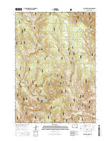 Preacher Spring South Dakota Current topographic map, 1:24000 scale, 7.5 X 7.5 Minute, Year 2015
