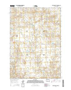 Rattlesnake Butte South Dakota Current topographic map, 1:24000 scale, 7.5 X 7.5 Minute, Year 2015
