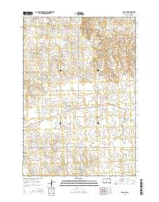 Red Elm South Dakota Current topographic map, 1:24000 scale, 7.5 X 7.5 Minute, Year 2015
