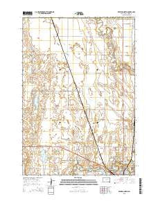 Redfield North South Dakota Current topographic map, 1:24000 scale, 7.5 X 7.5 Minute, Year 2015