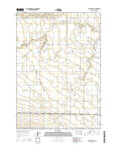 Ree Heights SE South Dakota Current topographic map, 1:24000 scale, 7.5 X 7.5 Minute, Year 2015