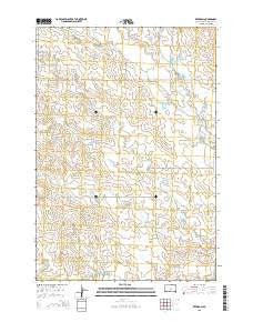 Reed Dam South Dakota Current topographic map, 1:24000 scale, 7.5 X 7.5 Minute, Year 2015