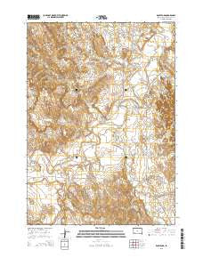 Rockyford South Dakota Current topographic map, 1:24000 scale, 7.5 X 7.5 Minute, Year 2015