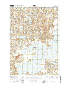 Roslyn South Dakota Current topographic map, 1:24000 scale, 7.5 X 7.5 Minute, Year 2015