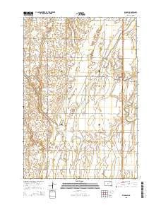 Rudolph South Dakota Current topographic map, 1:24000 scale, 7.5 X 7.5 Minute, Year 2015