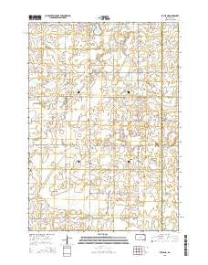 Rutland South Dakota Current topographic map, 1:24000 scale, 7.5 X 7.5 Minute, Year 2015