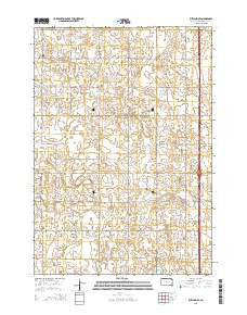 Rutland SE South Dakota Current topographic map, 1:24000 scale, 7.5 X 7.5 Minute, Year 2015
