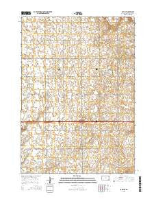 Salem NE South Dakota Current topographic map, 1:24000 scale, 7.5 X 7.5 Minute, Year 2015