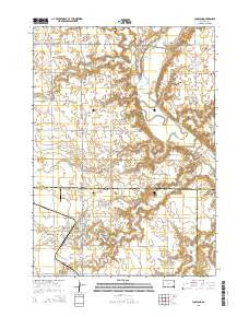 Scotland South Dakota Current topographic map, 1:24000 scale, 7.5 X 7.5 Minute, Year 2015