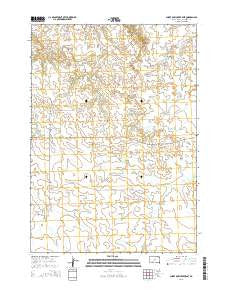 Short Bow Creek East South Dakota Current topographic map, 1:24000 scale, 7.5 X 7.5 Minute, Year 2015