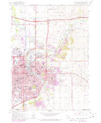 Sioux Falls East South Dakota Historical topographic map, 1:24000 scale, 7.5 X 7.5 Minute, Year 1962