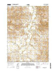Slim Butte South Dakota Current topographic map, 1:24000 scale, 7.5 X 7.5 Minute, Year 2015