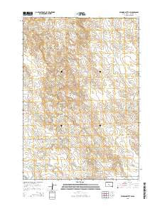 Standing Butte SW South Dakota Current topographic map, 1:24000 scale, 7.5 X 7.5 Minute, Year 2015