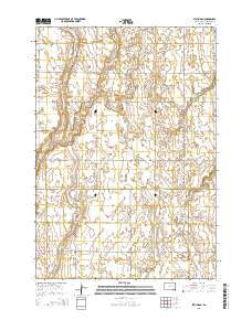 Staum Dam South Dakota Current topographic map, 1:24000 scale, 7.5 X 7.5 Minute, Year 2015