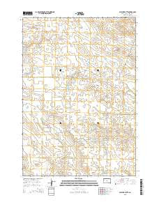 Sulphur Butte South Dakota Current topographic map, 1:24000 scale, 7.5 X 7.5 Minute, Year 2015