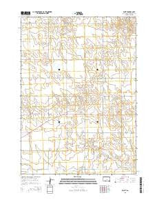 Swett South Dakota Current topographic map, 1:24000 scale, 7.5 X 7.5 Minute, Year 2015