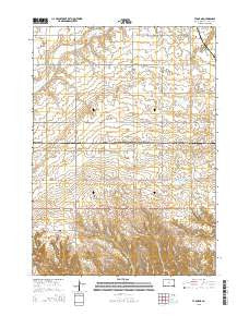 Tabor NE South Dakota Current topographic map, 1:24000 scale, 7.5 X 7.5 Minute, Year 2015