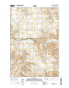 Thunder Hawk South Dakota Current topographic map, 1:24000 scale, 7.5 X 7.5 Minute, Year 2015