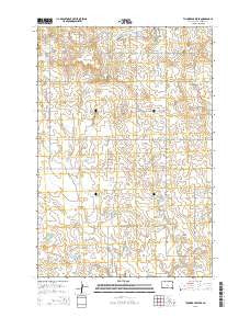 Thunder Hawk SE South Dakota Current topographic map, 1:24000 scale, 7.5 X 7.5 Minute, Year 2015