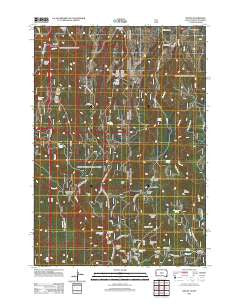 Tinton South Dakota Historical topographic map, 1:24000 scale, 7.5 X 7.5 Minute, Year 2012