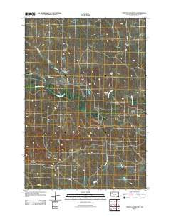 Tomato Can Buttes South Dakota Historical topographic map, 1:24000 scale, 7.5 X 7.5 Minute, Year 2012
